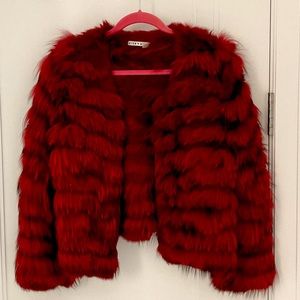 Alice and Olivia Fur Jacket